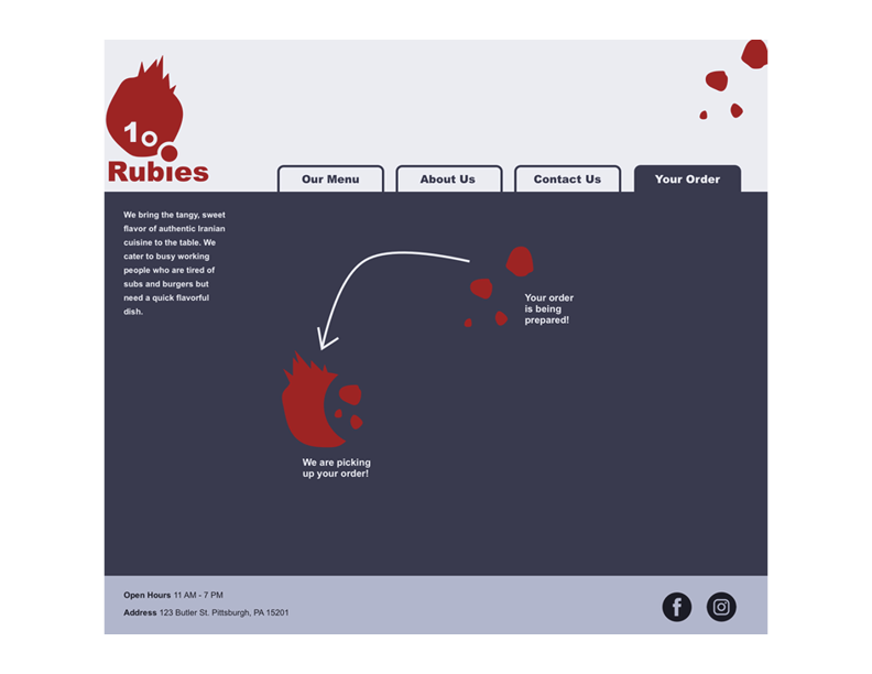 Pomegranate themed UI