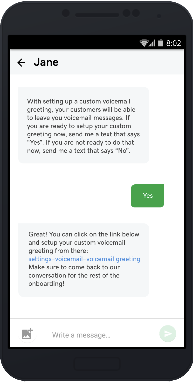 Further steps in Jane conversation