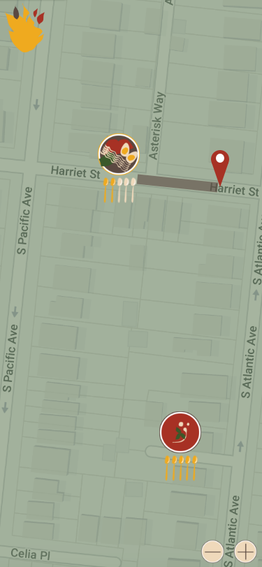 Map screen variant 2